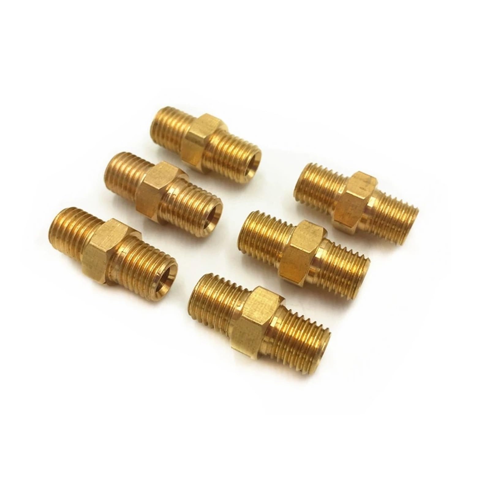 Mexeword Men's One Color Double Thread Joint Tubing Accessories Double Pipe Joint M8x1 M10x1