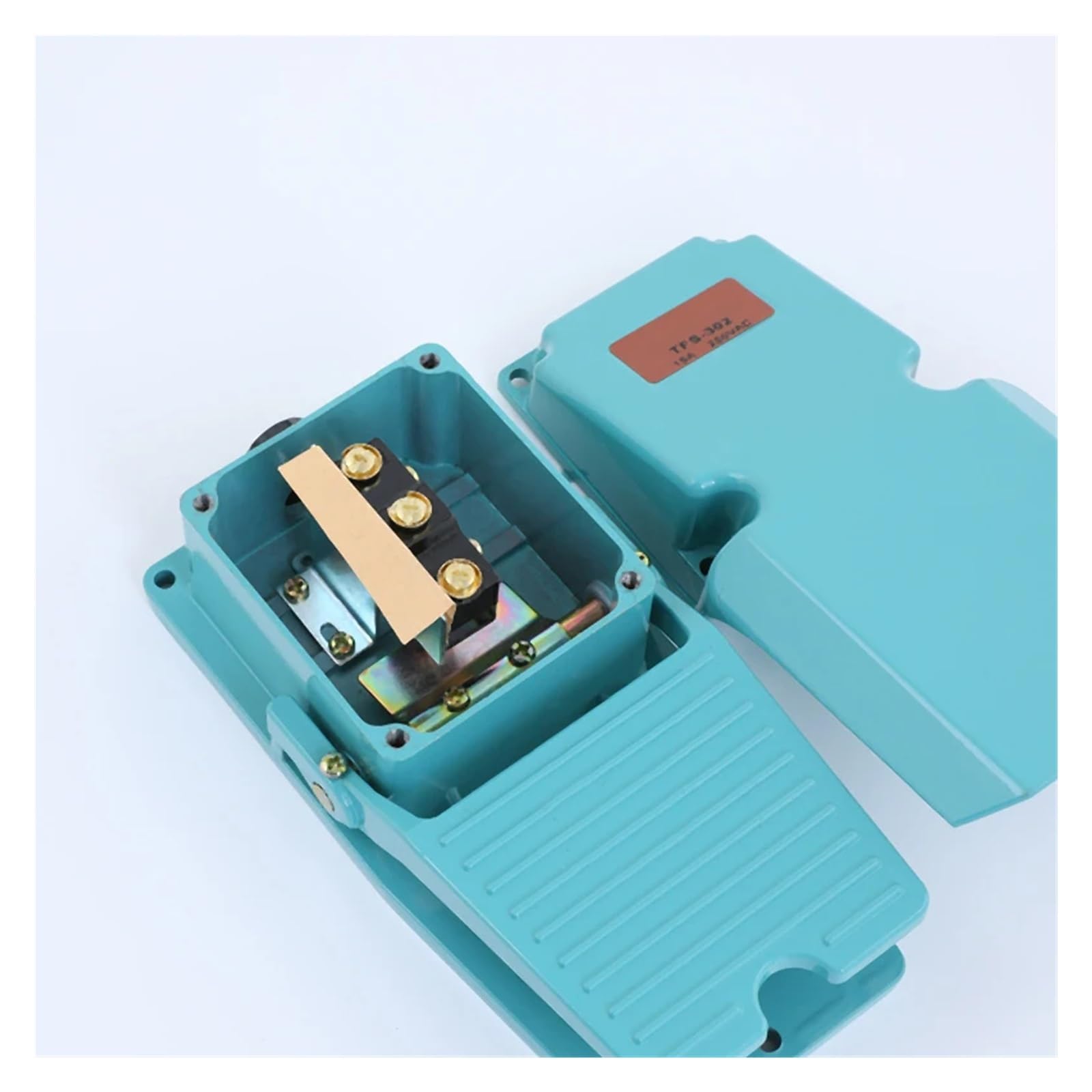Pedal Industrial AC 250V 15A Transitorio metálico Antideslizante