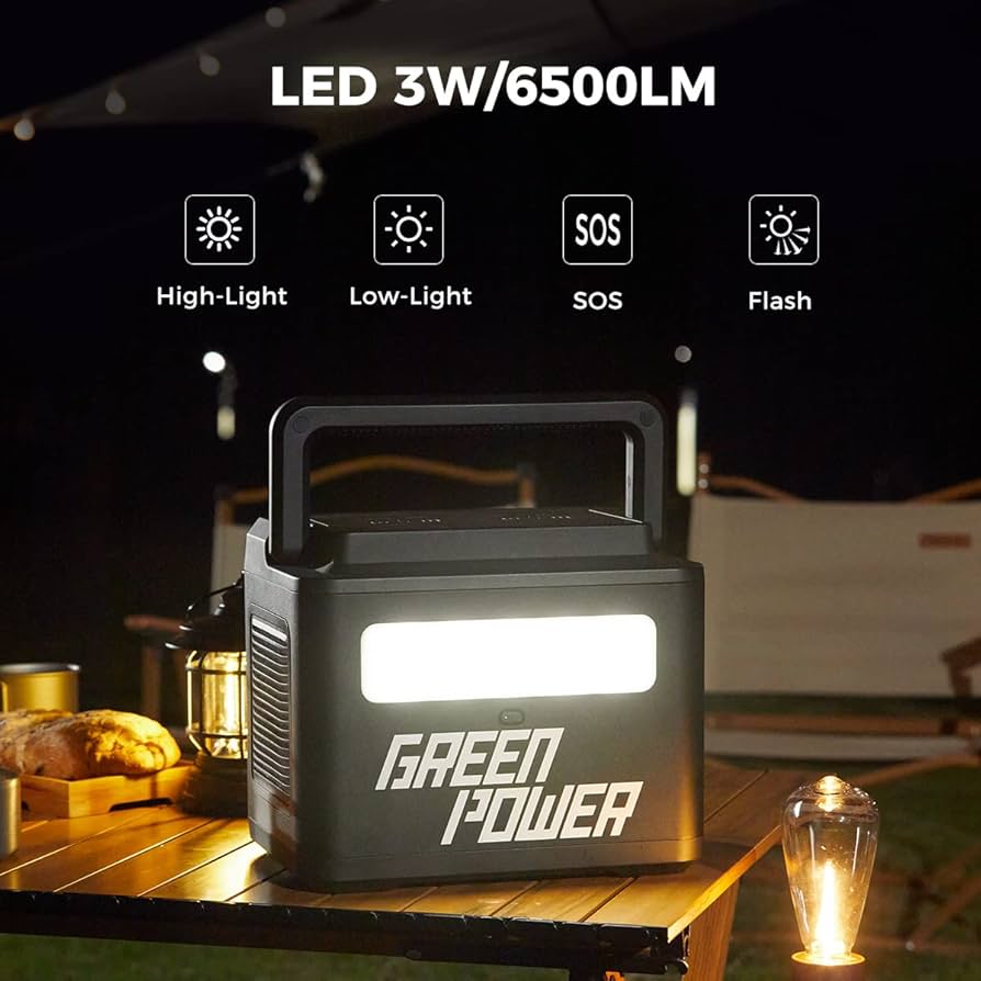 GREEN POWER Mars 560 ポータブル電源 Amazon.com : Green Power Portable Power Station 700W with