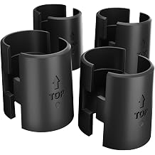 Wire Shelf Clips, 4 Pack Plastic Metal Shelf Clips for 3/4" Post