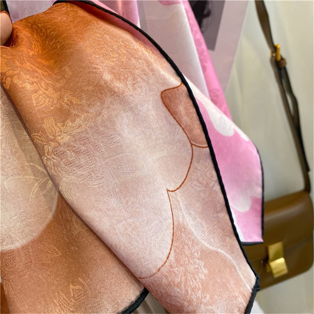 Pañuelo Estampado de Doble Cara for Mujer, Chal, Bufanda Larga de Seda, pañuelo for la Cabeza for Mujer, Banda for el Pelo Nueva, pañuelo for la Cabeza