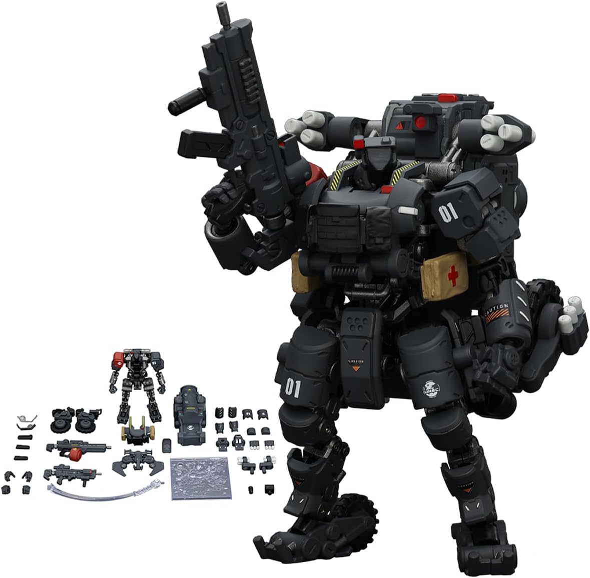 JOYTOY Action Figure 1/25 Battle of The Stars Fear XS-01 Night Raid Type-Changes into Toy Motorcycle Collection Models Birthday Gifts