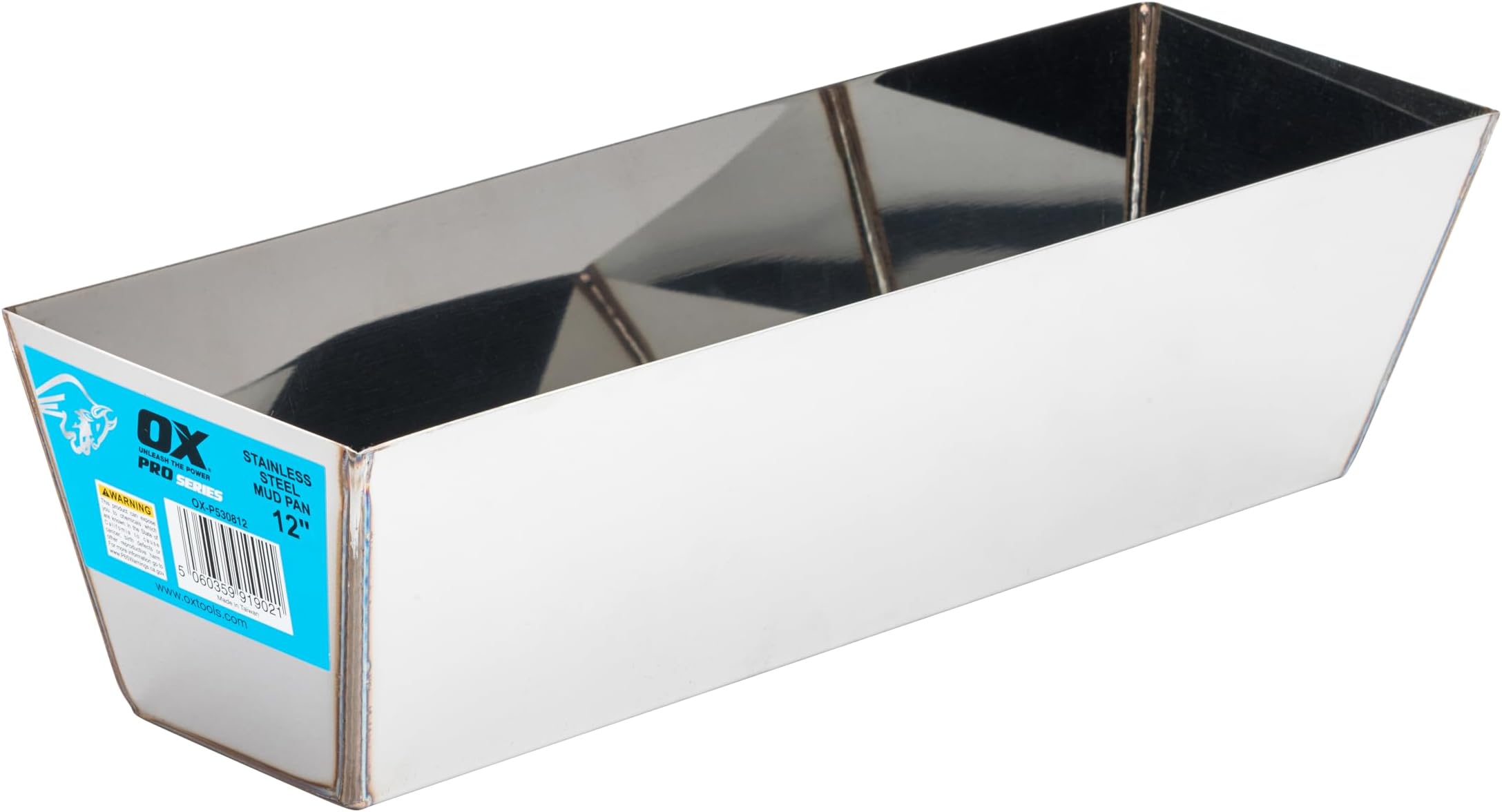 Tools 12" Stainless Steel Mud Pan