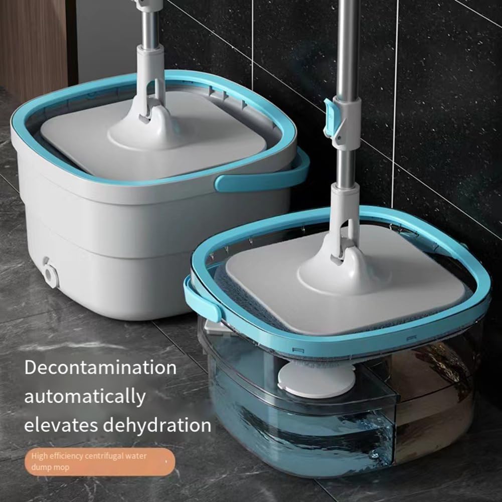 Clean Water Sewage Separation with Bucket Replacement Spare Parts Microfiber Lazy No Hand Washing Floor Floating Mops Household Cleaning Tools
