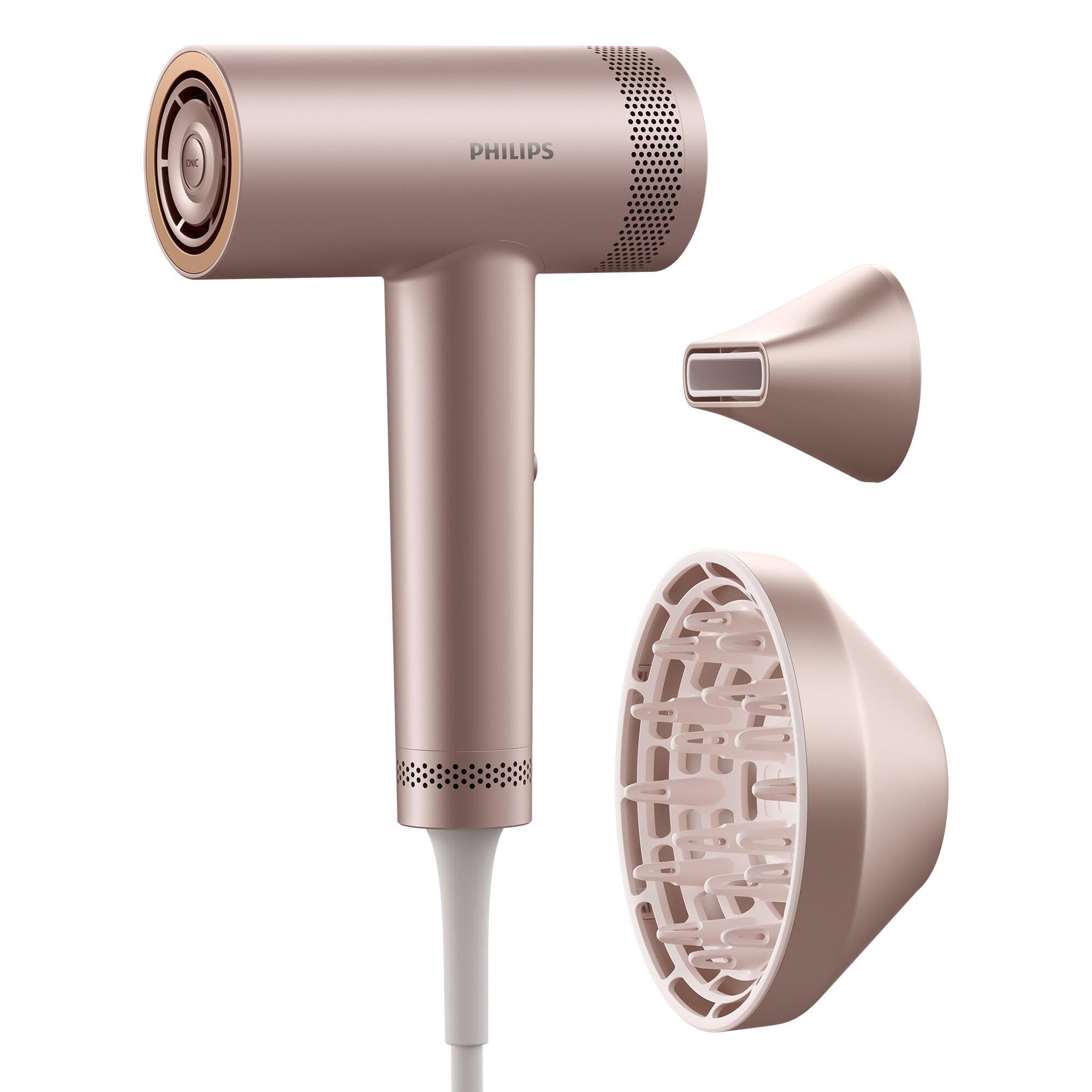 Philips Saç Kurutma Makinesi – ThermoShield Advanced Koruma, 228 km/s Hava Akışı, 200M İyonik Bakım, Çift Hava Girişi, Hassas Mod, BLDC Motor ile Ultra Hızlı Kurutma, BHD837/10