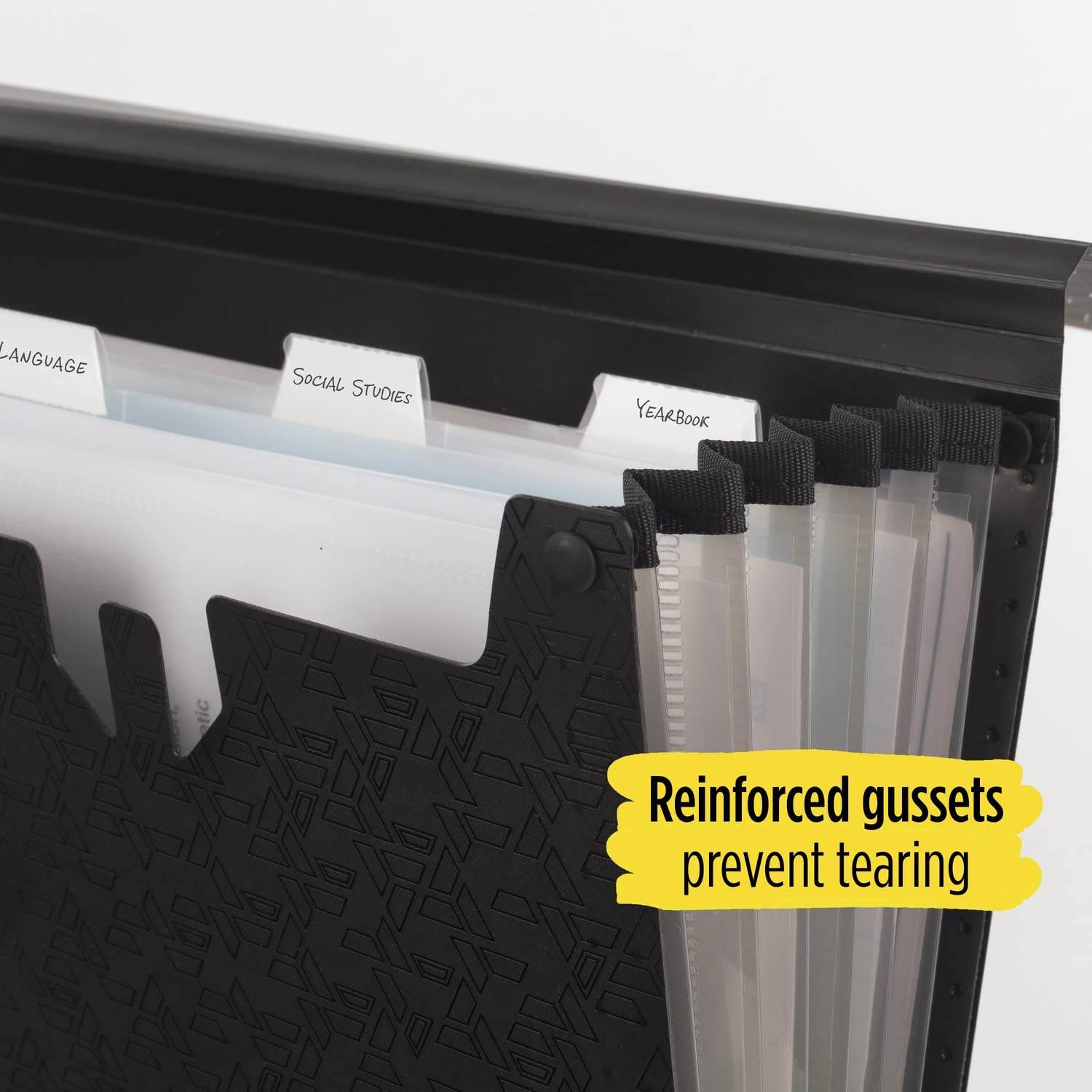 10-Pack Plastic Expanding File Folders - A4 Size, Snap Closure, Waterproof & Transparent For School, Office, Travel
