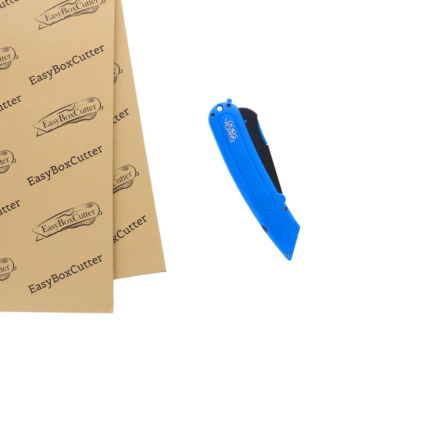 Modern Box Cutter for Home and School Use - High productivity and unique features with 100% guaranttee (5000 - Auto Retract, Blue)