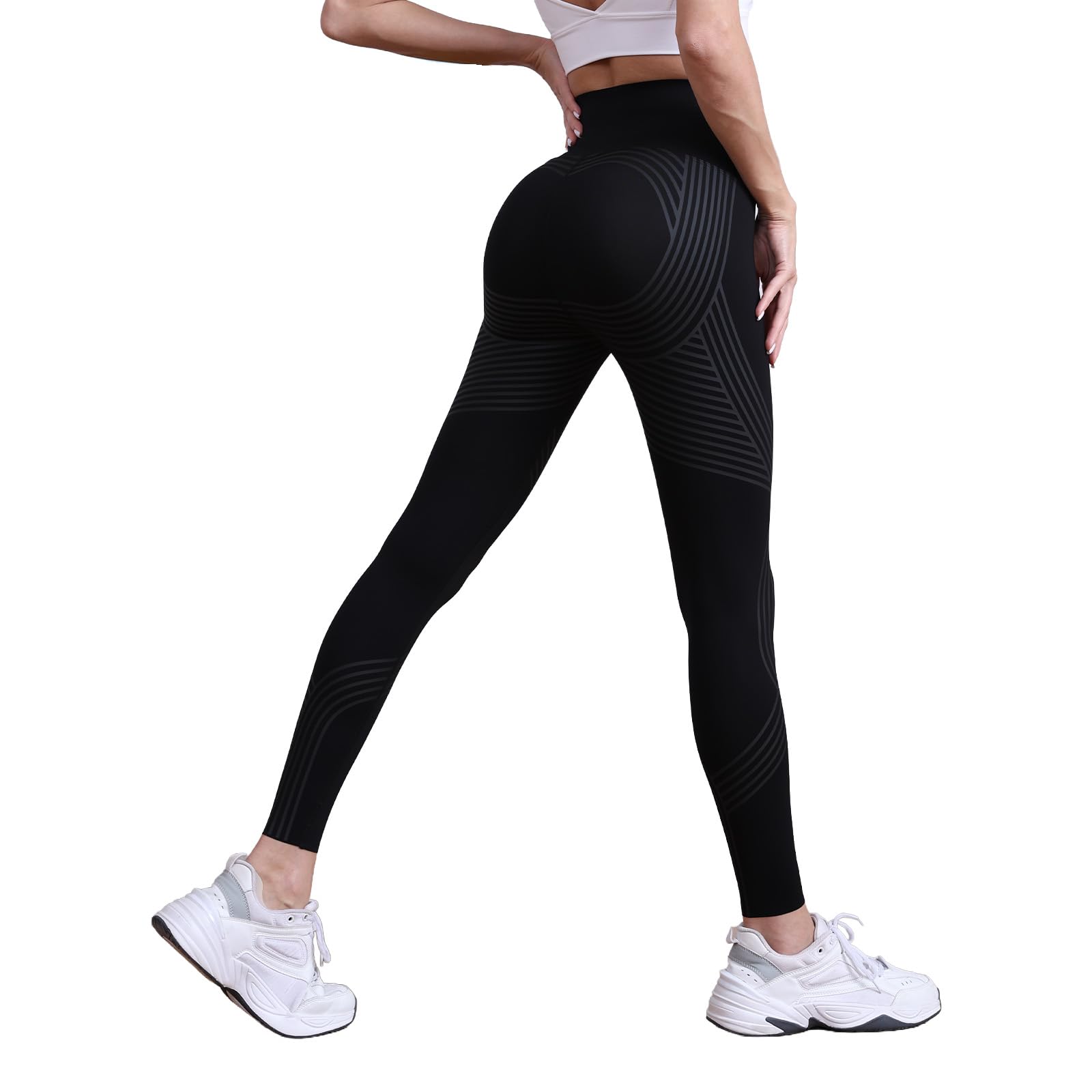 Cellumove 3D Leggings Lipödem PRO Damen Anti Cellulite Kompression Leggings, Bequeme Kompressionsleggins Push Up Für Sport, Sportleggings Lang Blickdicht