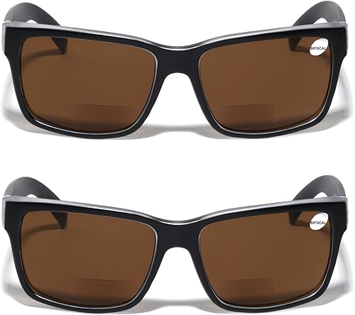 Miniatura 2 de V.W.E. 2 pares de lentes de sol bifocales grandes y anchos de 5.906 in para lectura - lentes de lectura para exteriores