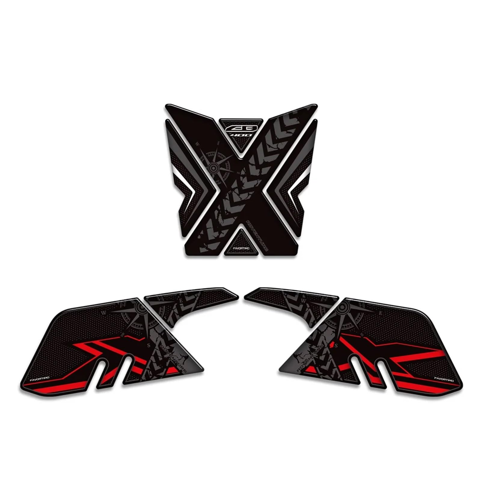 Decoration for Honda CB400X CB500X CB 400 500 CB400 CB500 X Decals Fuel Tank Pad Knee Protector Stickers(400)
