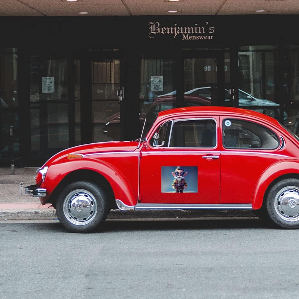 Gnome Car Magnet 2 PCS - Cartoon Car Magnet - Art Sticker