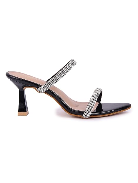 viash Stylish Rhinstone Stiletto Heel for Women/Girls