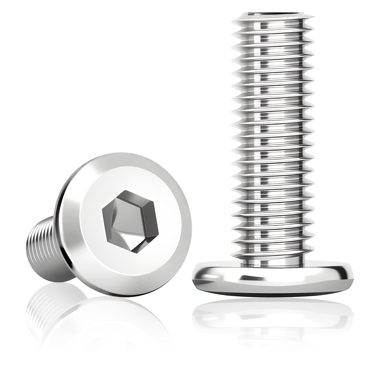 50Pcs M5x20mm Countersunk Bolts, Flat Head Socket Screws