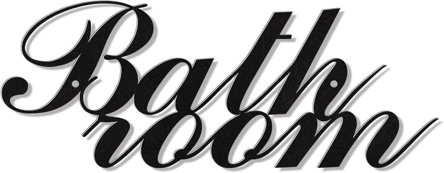 Metal Wall Art Home decor,Family Signs for Home Decor,Black