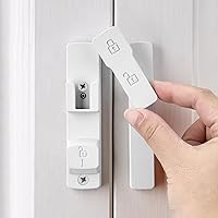 Vista 11 de Cerradura de puerta de granero de 90 grados negro mate, herrajes para puerta abatible, cierre de puerta de ángulo recto de aleación de zinc, protege