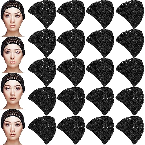Filet à cheveux en maille crochetée Geyoga pour protéger les cheveux rebelles au lit