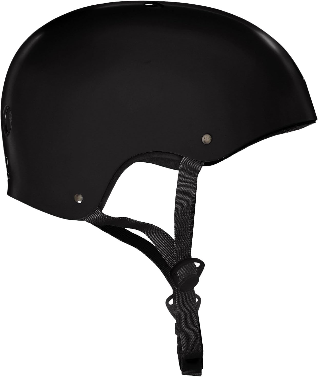 Krown Black Shell with Black Strap Skateboard Helmet