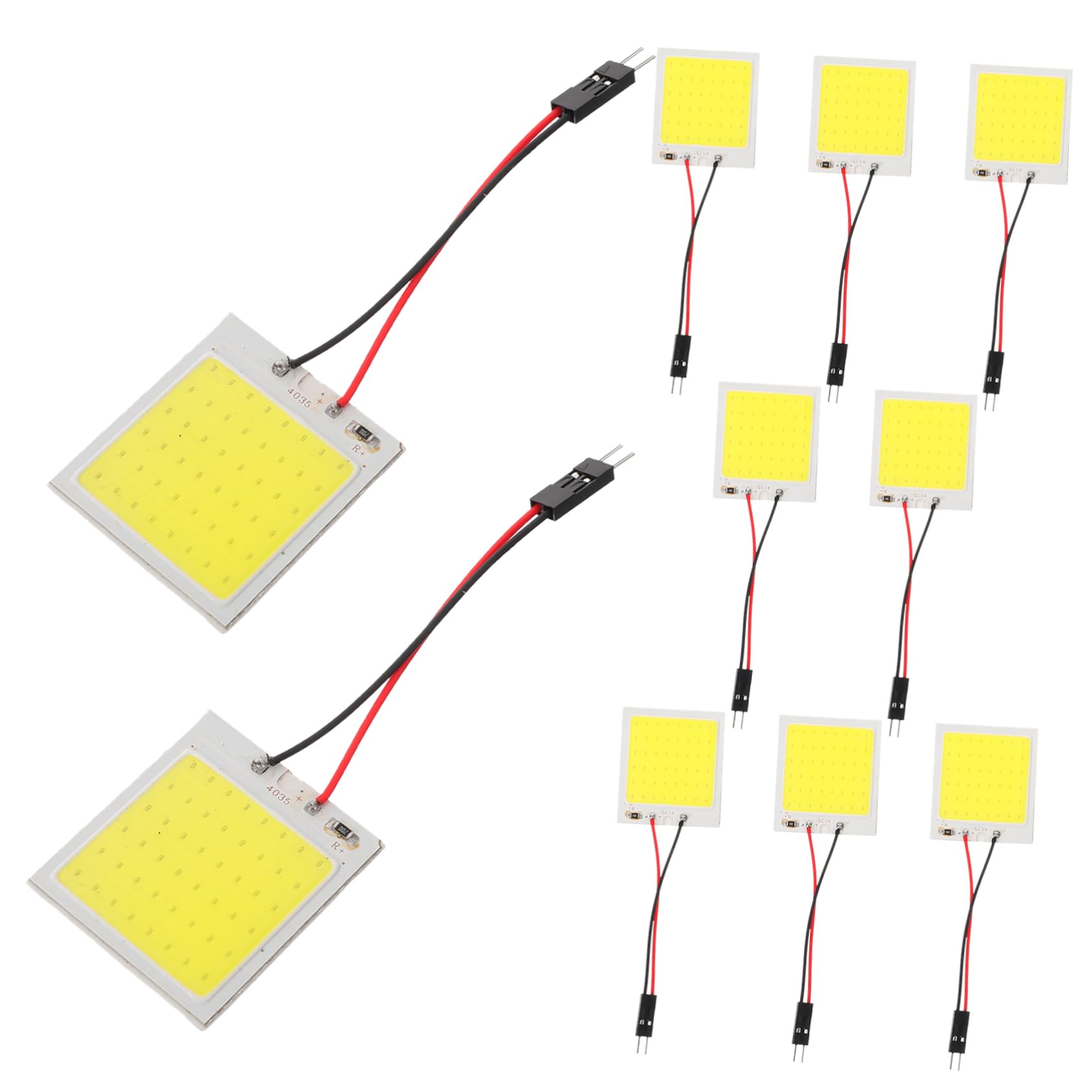 Zerodeko Luz Led De Automóvil Panel De Iluminación Interior De Lectura Y Luz 10 Piezas*4