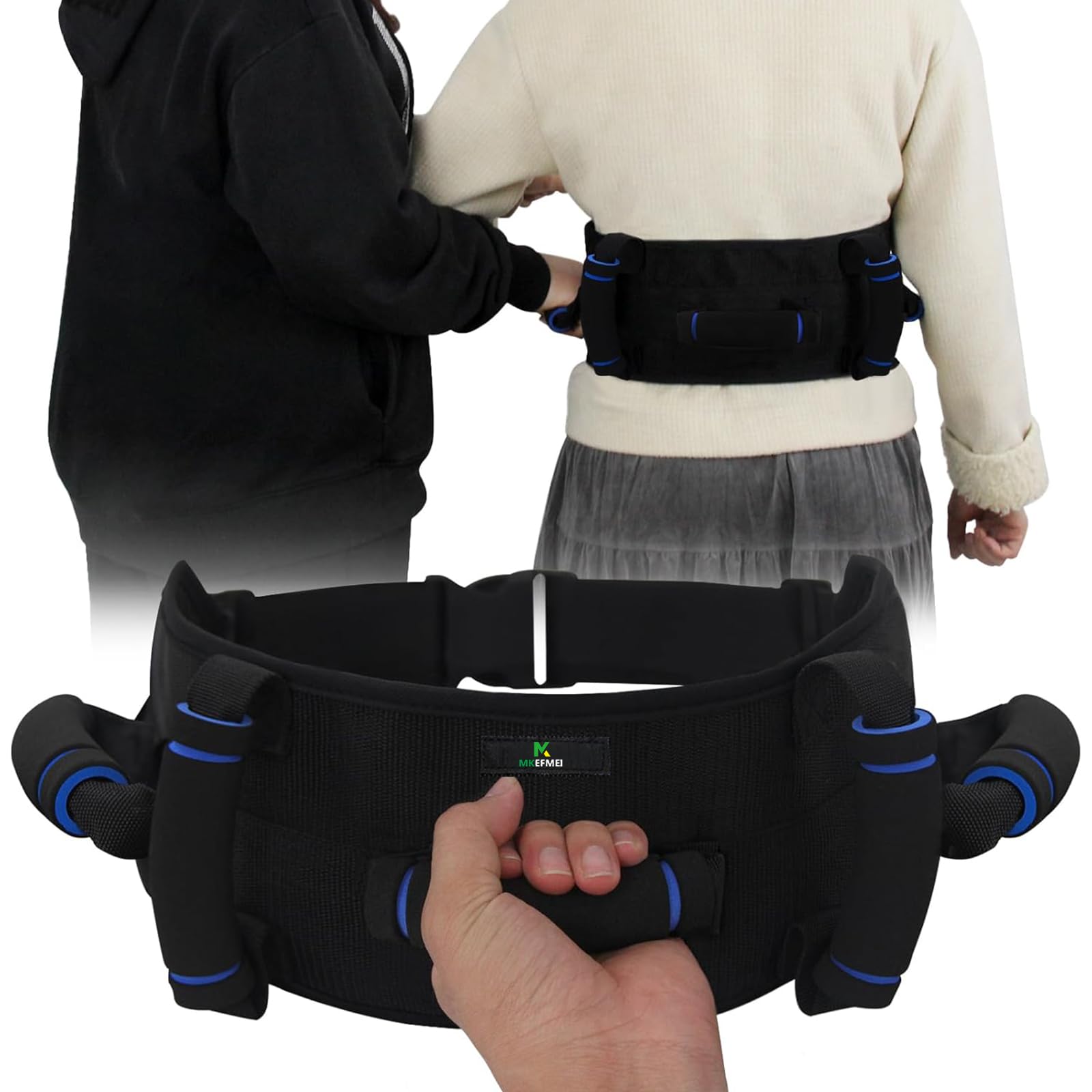 Transfer Belt for Seniors, Safety Walking Support with Quick Release Buckle — Amazon image 7