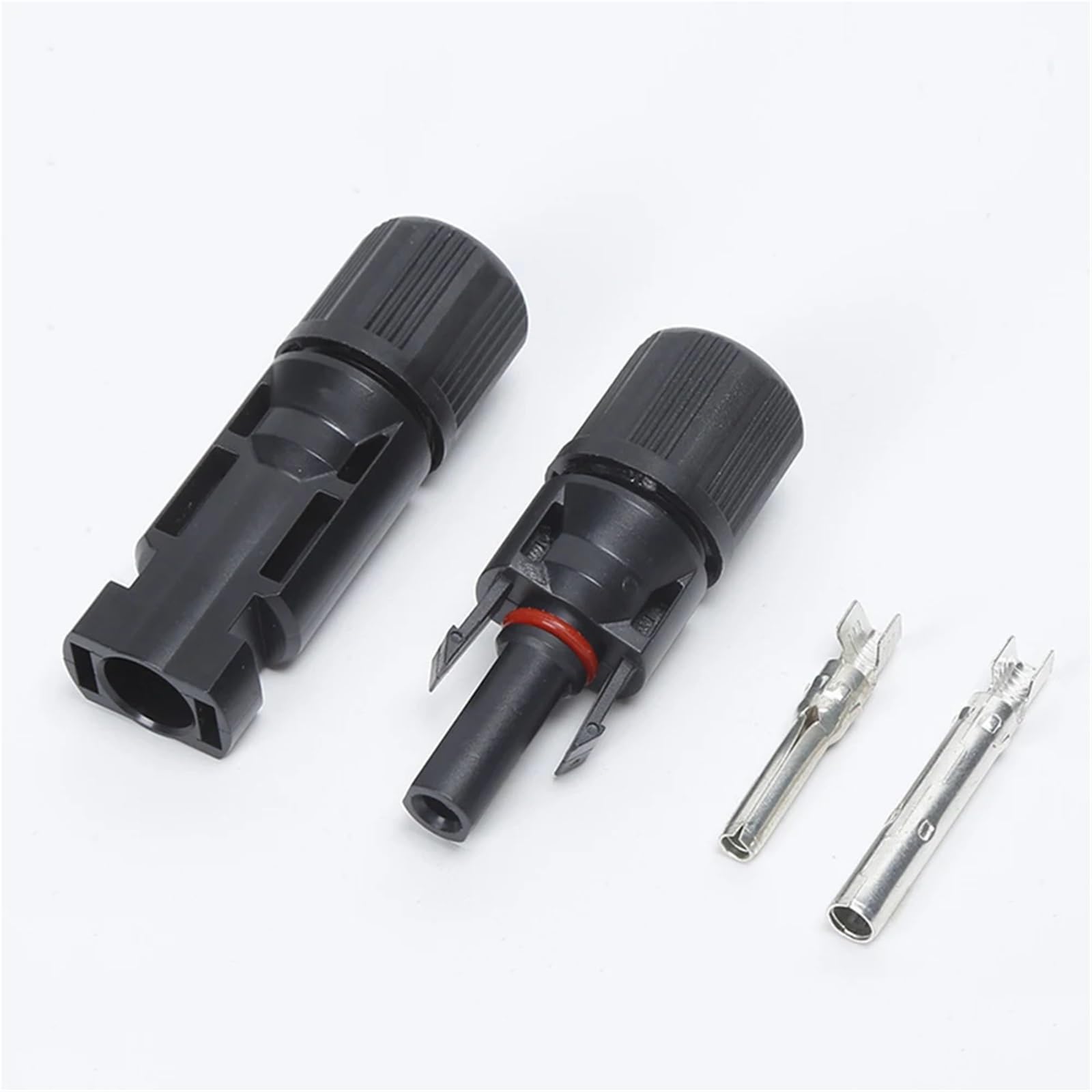 Conectores de cable MC4 1/10 para paneles solares, sistema fotovoltaico, impermeable, conector de montaje de cable solar, 30 A, 1000 VD (10 juegos)