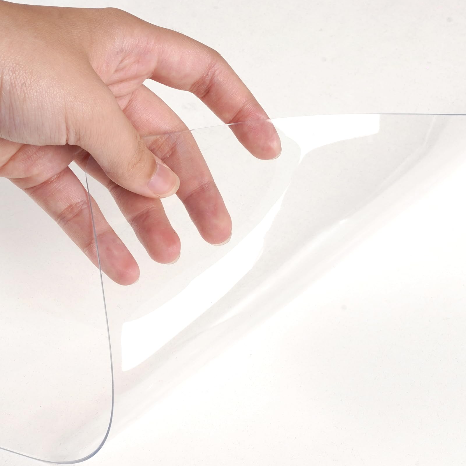 Dreamil Sottomano da scrivania trasparente in PVC 100 x 50 cm impermeabile con angoli arrotondati