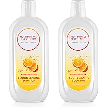 Floor Cleaning Solution Compatible with Tineco iFLOOR Series, All Robot Vacuums &amp; Wireless Wet-Dry Mops, 2 Bottle Floor Cleaner Refill, Orange Scent
