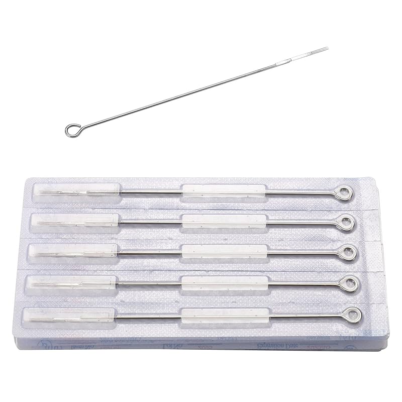 Agulhas para tatuagem DOWEI 7RL Round Liner, 50 unidades
