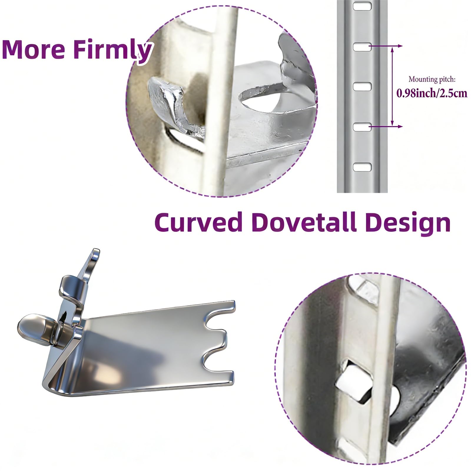 Fridge Freezer Shelf Clips - Replacement Support Buckles -3