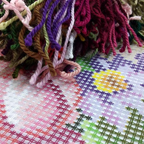 Brvsk Classic Bouquet. Embroidery Kit. Throw Pillow 16×16 Inches. Printed Tapestry Canvas, European Quality #TOP2