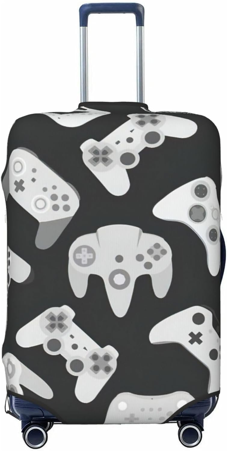 Game Controller Print Luggage Suitcase Cover Protector Luggage Washable Covers With Concealed Zipper