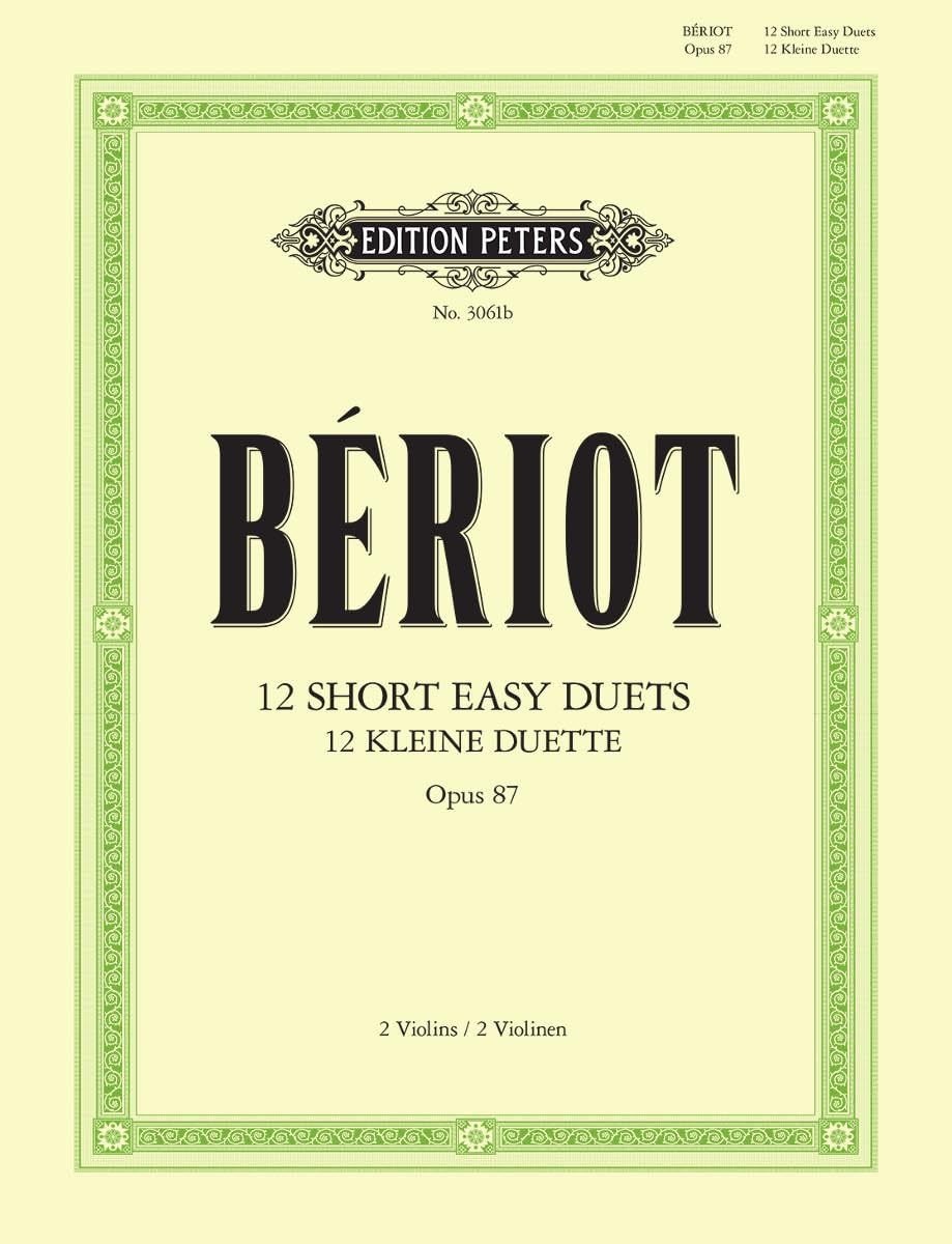 12 Short Easy Duets Op. 87 for 2 Violins (Edition Peters)      Paperback – May 1, 2022