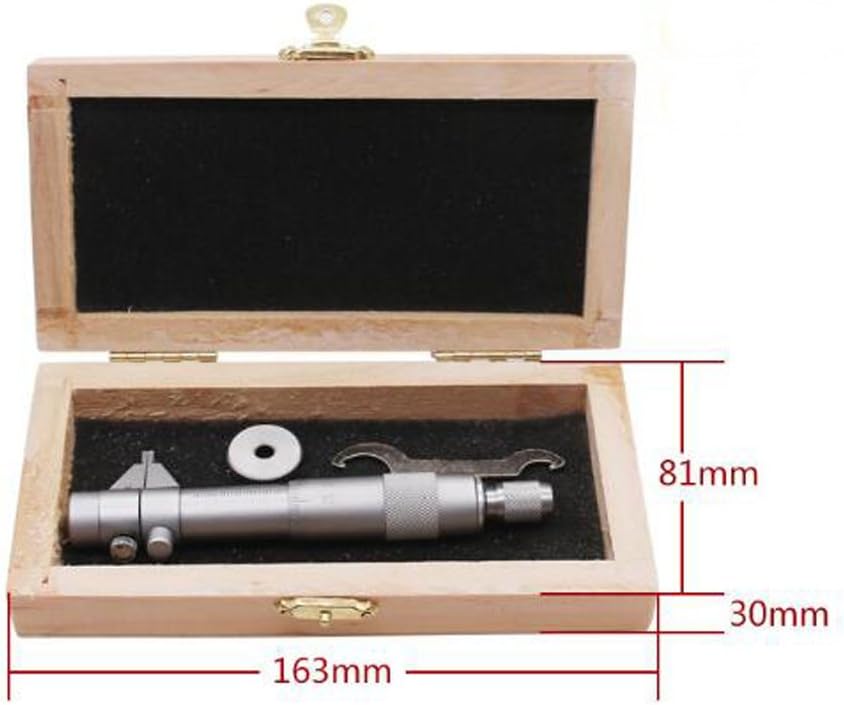 0.01mm Accuracy Inside Micrometer Caliper Gauge 5-30mm Measuring Tool TT-530