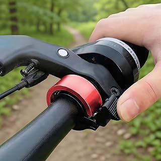 Hidden Bike Bell for Handlebar – Aluminum Alloy, Clear 90dB Sound, Compact Bicycle Bell for Road & Mountain Bikes