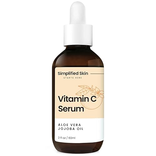 Sérum de vitamina C 20 para cara y ojos 2 oz Tratamiento antienvejecimiento arrugas acné y manchas oscuras con ácido hialurónico y Vit E Suero