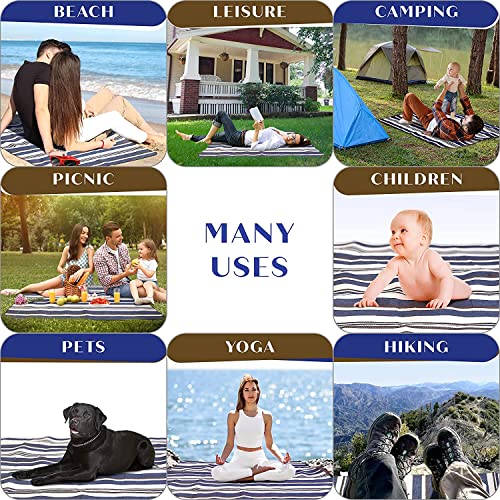 Scuddles Extra Large Picnic & Outdoor Blanket Dual Layers For Outdoor Water-Resistant Handy Mat Tote Spring Summer Camping Blanket Great For The Beach #TOP4