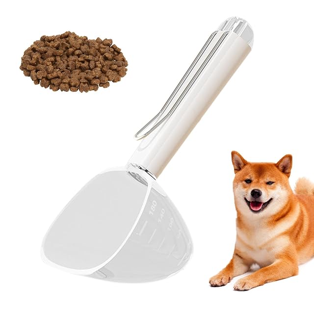 Foto 8 de 8 de Jomewory Cuchara para taza de comida para perros, taza medidora de comida para gatos