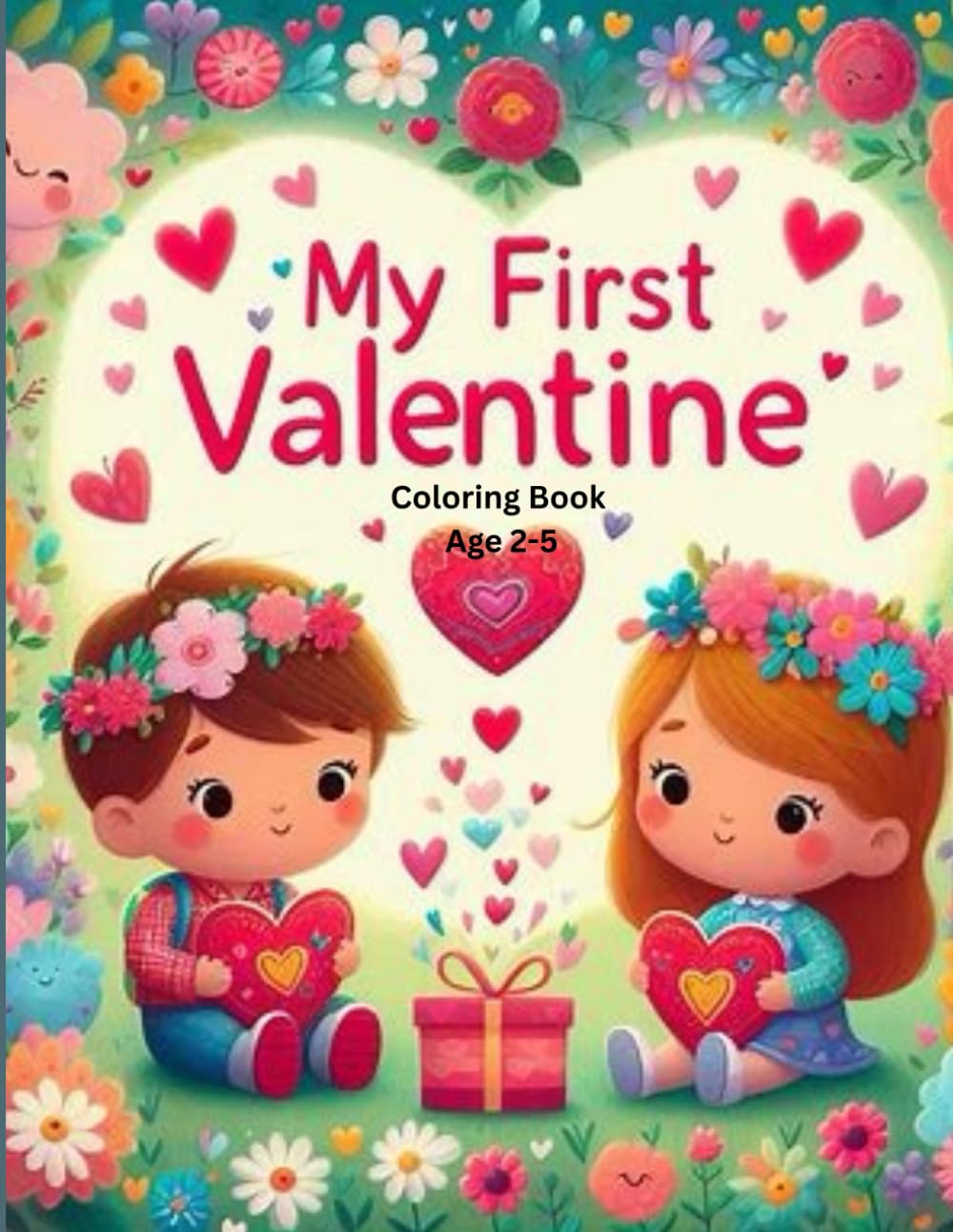 My First Valentine Coloring Book for Toddlers Ages 2–5: Big Hearts, Smiling Cupcakes, Love Letters & Easy Valentine Fun for Little Kids (Valentine’s Day Coloring Books)