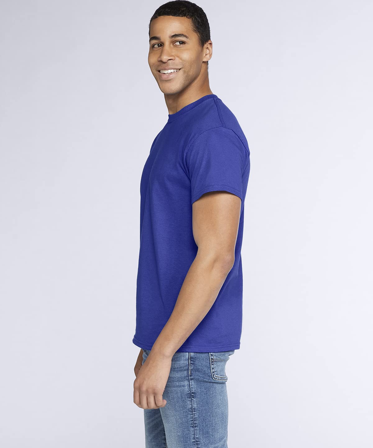COOZO Hommes Lot De 5 T-Shirts Unis en Coton Épais