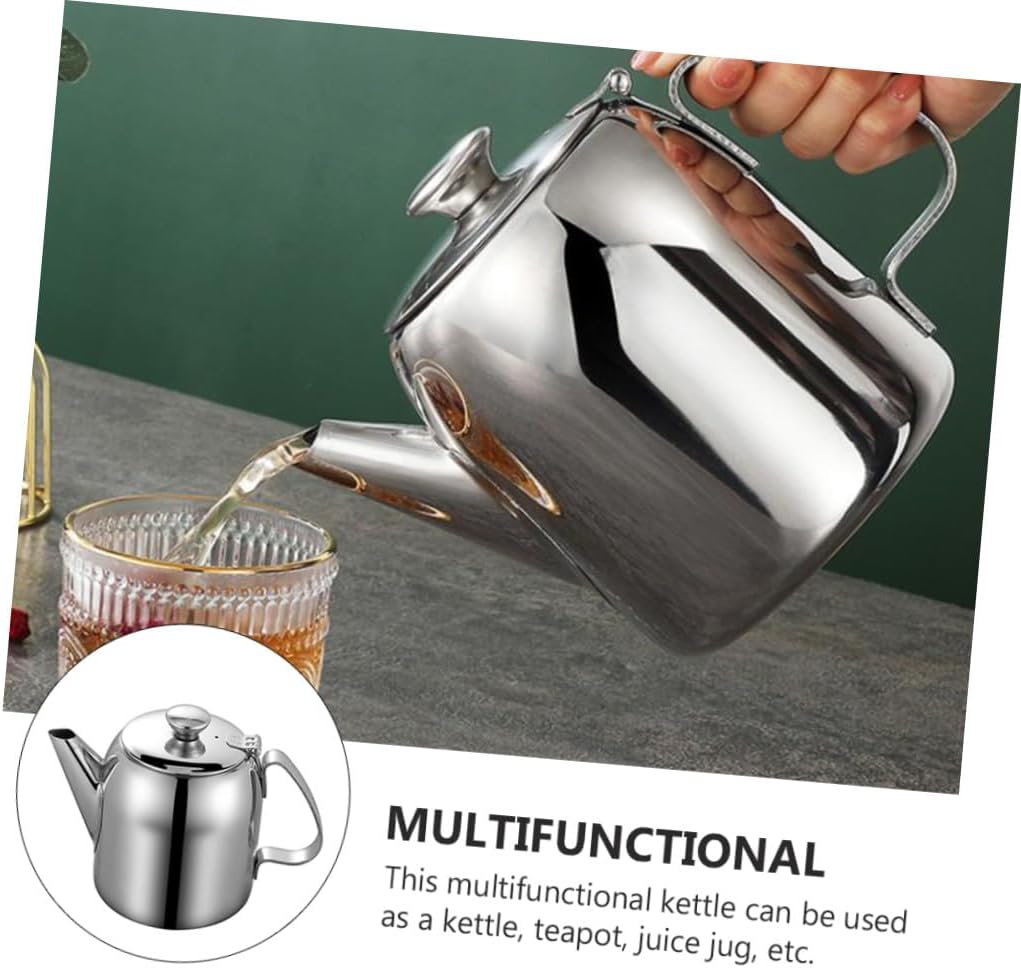 Practical Teakettle Household Water Kettle Steel Pot Tea Pots for Tea Party