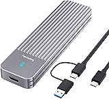 fanxiang M.2 NVMe / SATA Enclosure, Dual-Protocol SSD Enclosure USB 3.2 Gen2 10Gbps, Up to 4TB M Key/B+M Key, With 2-In-1 Cables for 2230/2242/2260/2280—MD87 - 1
