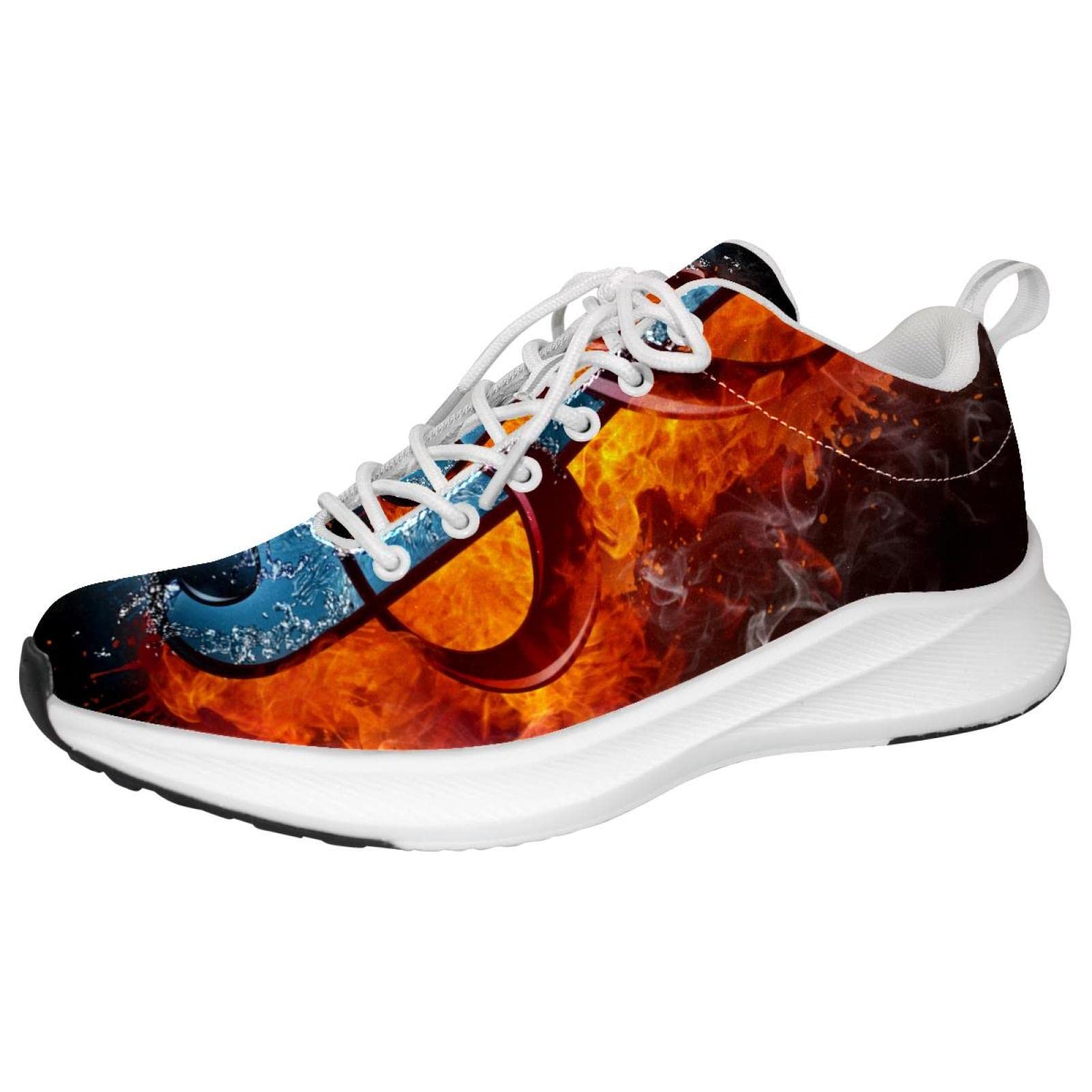 Sneakers personalizzate Scarpe da passeggio leggere Running Athletic Casual Sneakers antincendio e acqua Note musicali, multicolore, 10 US