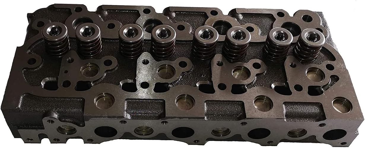 Complete Cylinder Head + Full Gasket Set Compatible with Kubota V1702 Engine Bobcat 733 743 1600 3023 Loader