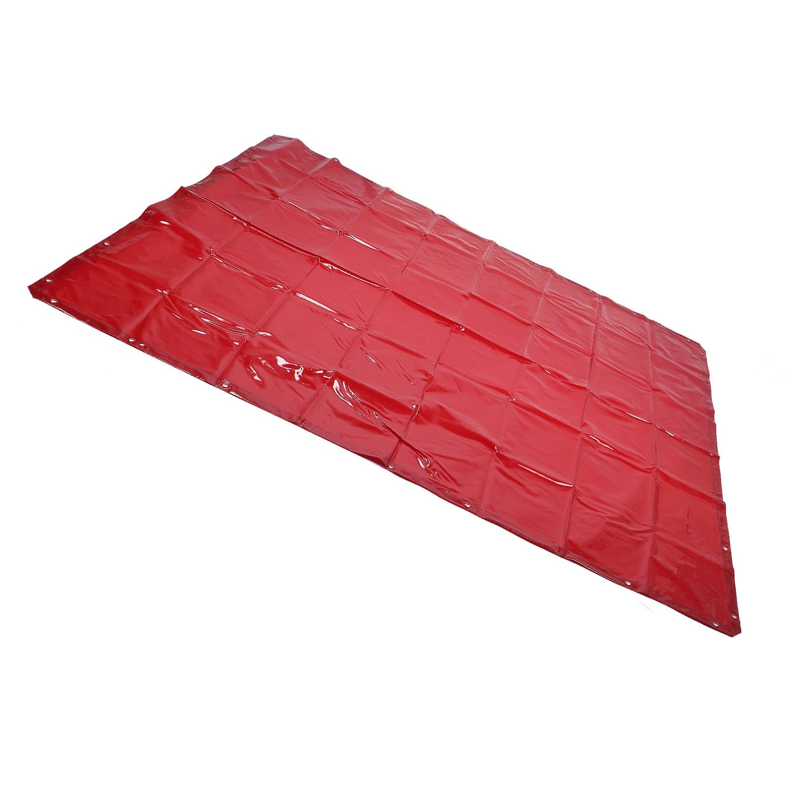Cuifati Écran de Rideau de Soudage 5,71 X 7,68 Pieds, écran de Soudage Ignifuge à 6 Niveaux avec œillets, Mur Rideau de Suspendu Portable pour Atelier à Usage Industriel, Rouge