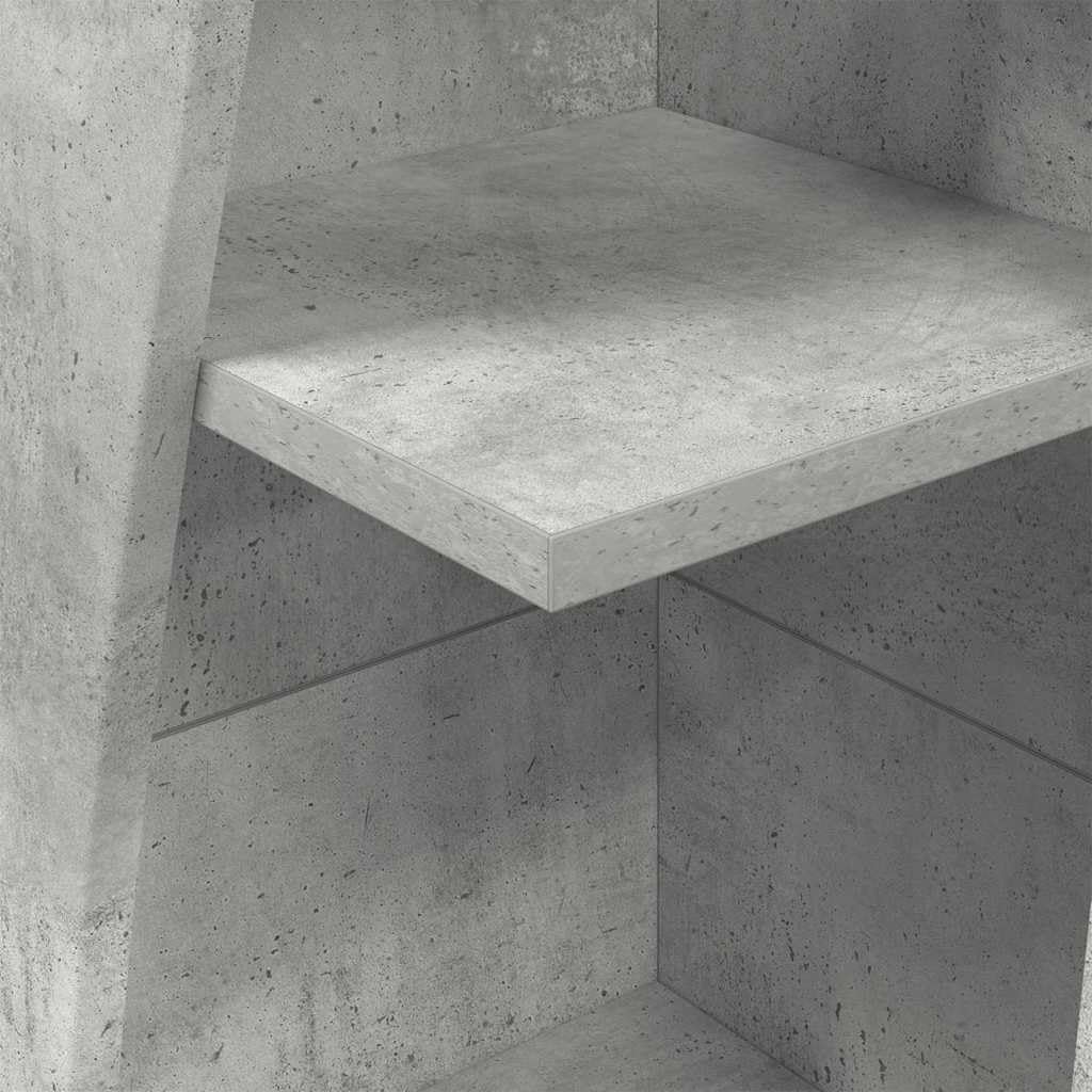 Genérico Armario de Esquina Gris Concreto 27,5x27x140cm,Mobiliario,Armarios y Almacenamiento,Taquillas y armarios de Almacenamiento,Gris,889868