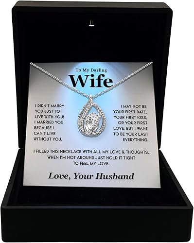 TRYNDI Regalos para el día de San Valentín para esposa collar de esposo regalos para esposa de parte del marido el mejor regalo para ella regalos de