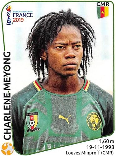 2019 Panini FIFA Women's World Cup France Album Stickers (Individual Sticker Only) Soccer #355 Charlene Meyong Cameroon 2 Inch by 2 12 Inch 2019 Panini FIFA Women's World Cup France Album Stickers (Individual Sticker Only) Soccer #355 Charlene Meyong Cameroon 2 Inch by 2 12 Inch