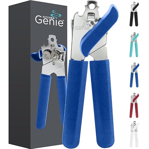 Kitchen Genie Slip Resistant Stainless Steel Manual Can Opener, Sharp