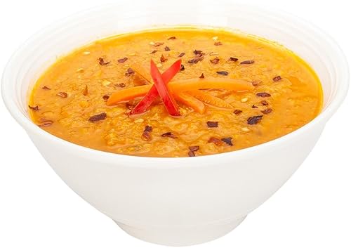 Miniatura 4 de Restaurantware Voga - Cuencos cuadrados de 60 onzas, 2 platos profundos para servir, platos de ensalada de melamina blanca con borde curvado,