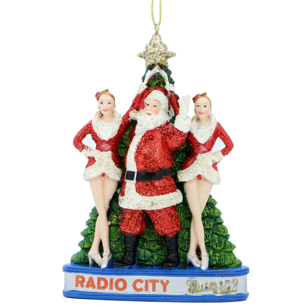 Amazon.com: Kurt Adler Radio City Rockettes with Santa and Tree