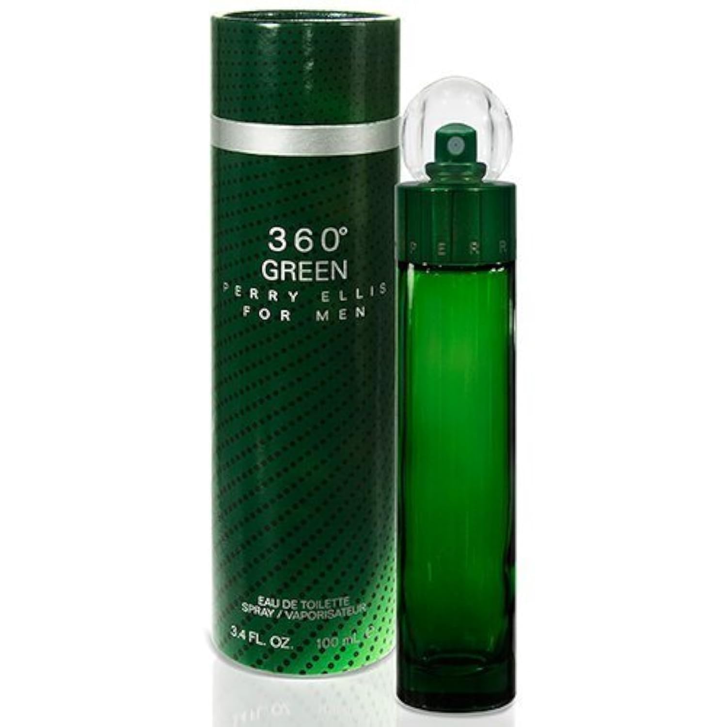 360 Green Eau de Toilette Spray for Men, 3.4 Ounce (Pack of 7)